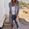 Womens Knit Cardigan With Rabbit Faux Fur For Autumn Casual Wear