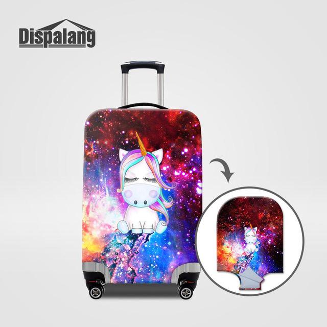 Like A Unicorn Playing With Balloons Travel Suitcase Protector Zipper Suitcase Cover Elastic