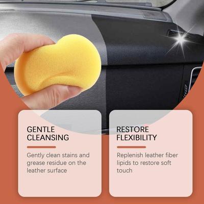 Car Interior Leather Renovation Paste Gentle Cleaner Protector For Car Seats - Restore Shine Nourish Leather & Reduce Friction