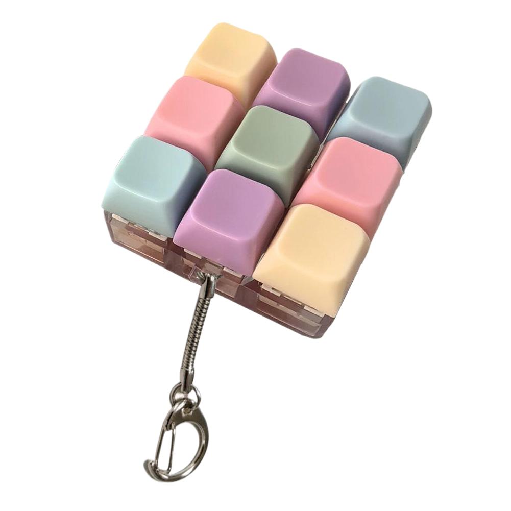 Fidget Decompression 1/4/5/9 Keyboard Key Toy Anti Stress Finger Keyboard Games For Adults Antistress Toys Games Keychain