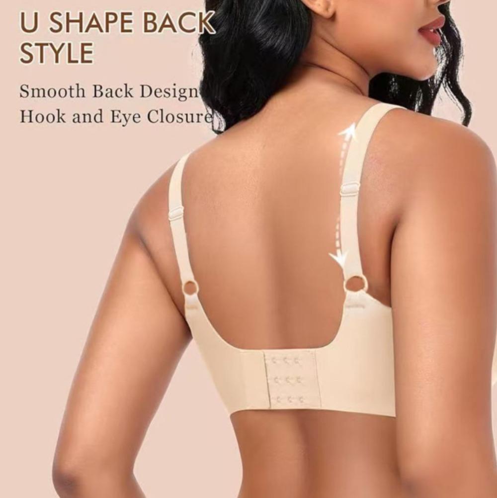 Plus Size Women Wireless Seamless Bralette Push Up Bra No Underwire Comfortable Back Support