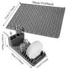 Silicone Dish Drying Mat Heat-resistant Sink Dish Organizer Durable Dish Drying Rack  Kitchen