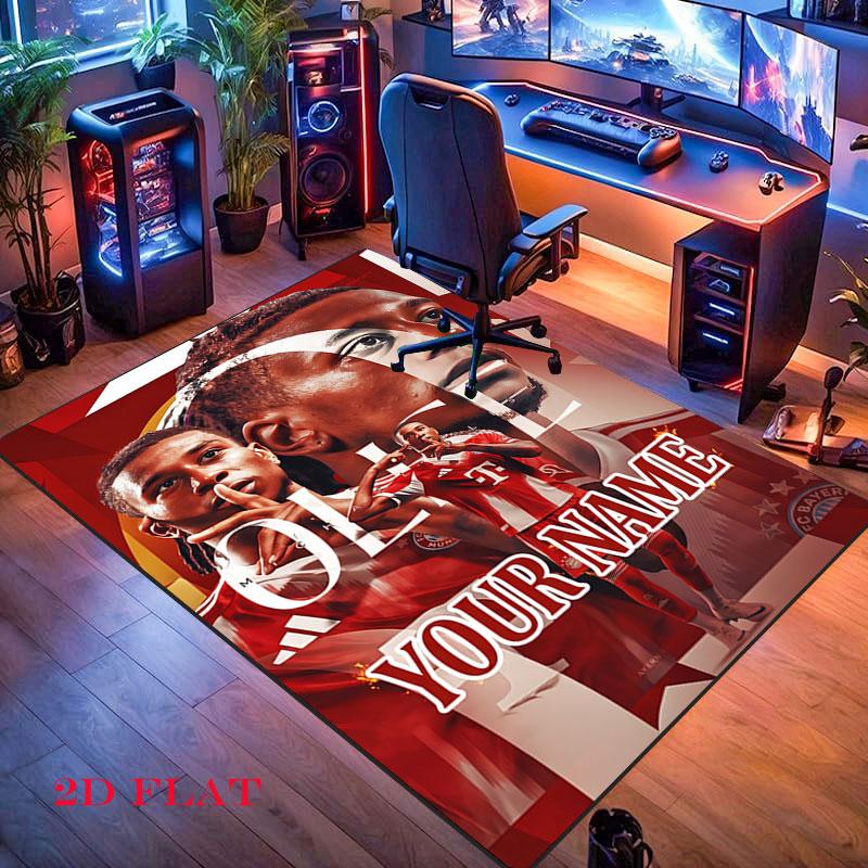 Custom Fc Bayern Munich Carpet Rug for Living Room Bedroom Home Sofa Decoration,Kids play Nonslip Floor Mat