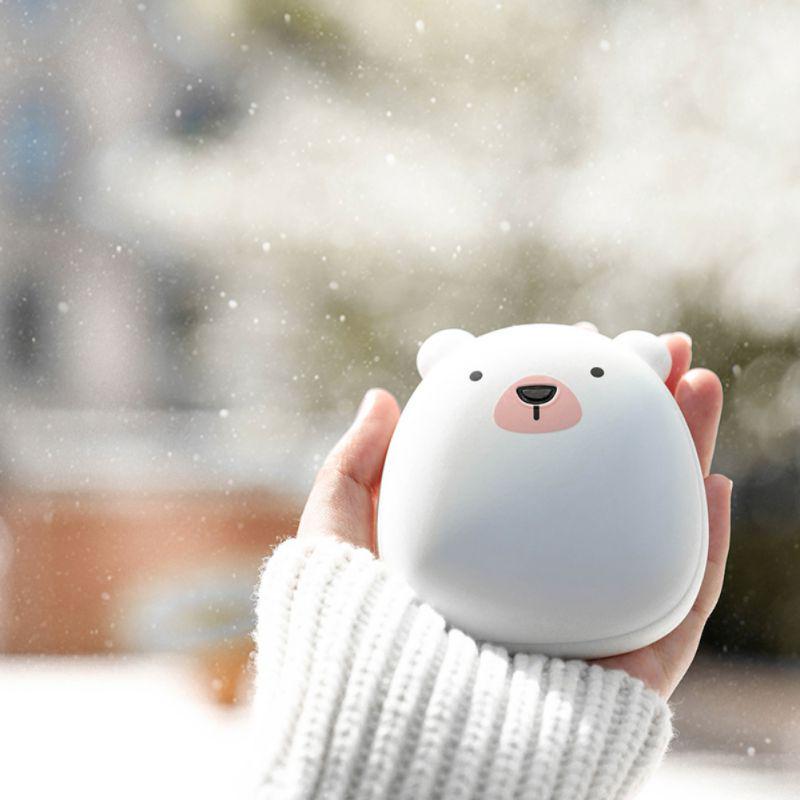 Cute Handwarmer Mini Hand Warmers for Girls Termofor Gumowy Portable Pocket Power Bank 6000mAh Battery Rechargeable|Stove Hand Warmers|