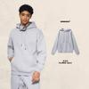 Men Women Warm Fleece Lined Hooded Sweatshirt Set Casual Loose Fit Winter Outfit Pure Color Streetwear