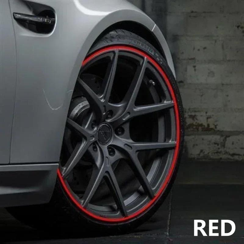 Universal Car Rim Protect Strip 8 Meters Wheel Edge Protector Car Wheel Sticker Tire Protection Care Covers Car Styling