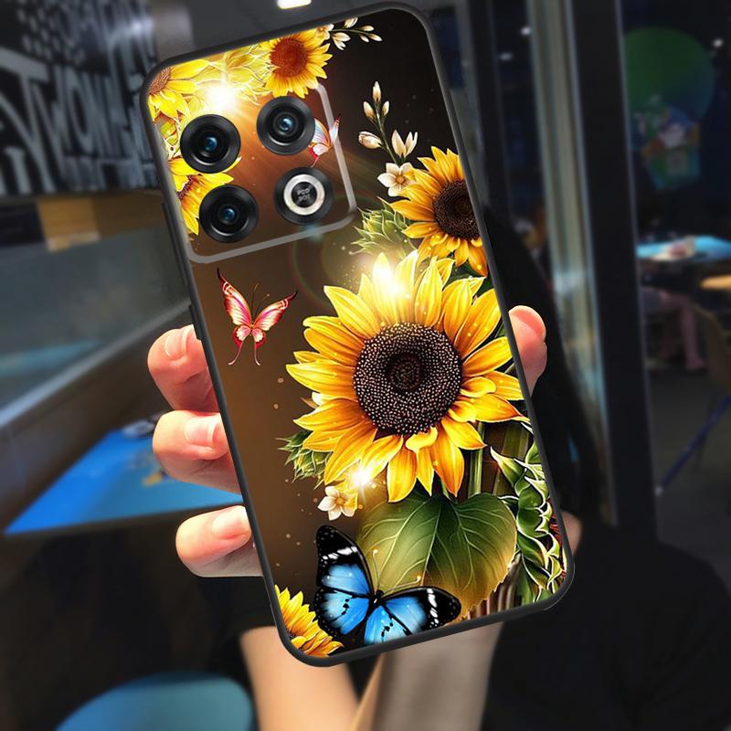 Beauty Yellow Sunflower Funda For OnePlus 13R 13 12 R 11 9 10 Pro 8T 9RT 10T OnePlus Nord CE 4 2 3 Lite N20 N30 Case