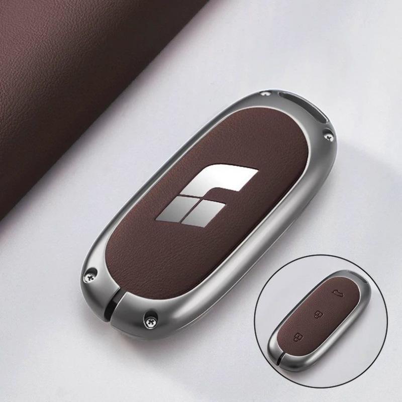 Ideal L6-L9 Key Case: Premium Full-Coverage Metal Shell for Car Accessories, Suitable for Men and Women.