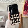 Checkered Wristband Mickey Mouse Phone Case for Samsung Zflip 7 Flip Pocket 2 Folding Leather