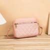 Small Square Rhombic Lattice Bag for Women Fashionable Crossbody Bags Feminine Portable Shoulder Bags