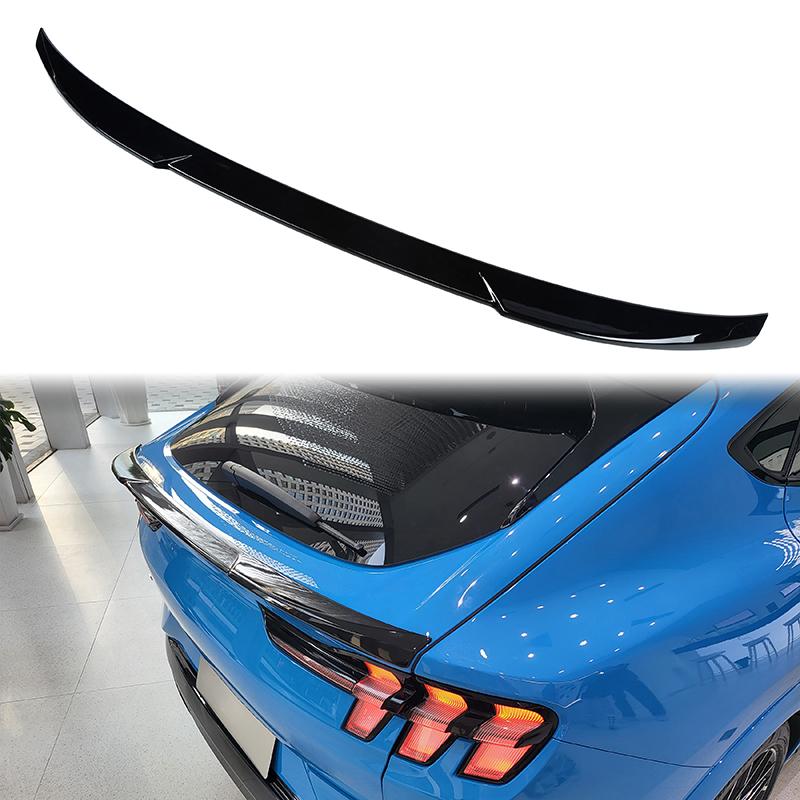 Glossy Black Trunk Spoiler Wing Fit for Ford Mustang Mach-E 2021-2022 Car Rear Spoiler