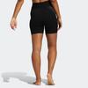 Adidas Spliced Logo Slim Fit Sports Cycling Fitness Shorts Women Shorts Black GL8519
