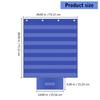 Pocket Chart Educational Hanging With 7 Transparent Storage Pockets