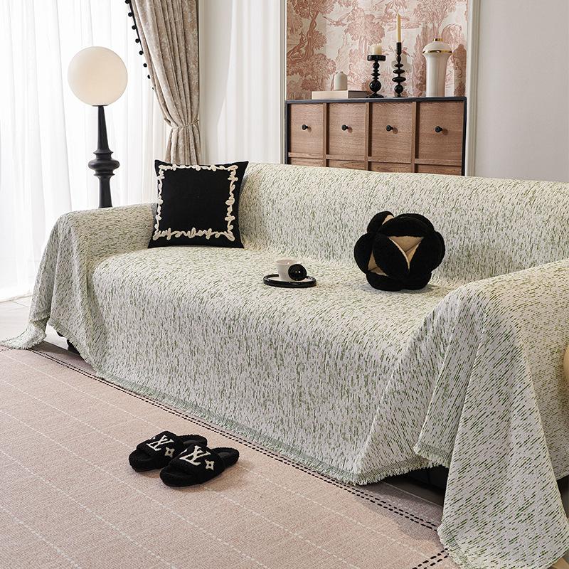 

Retro special-shaped sofa cushion is universal in all seasons 2025 new leather sofa seat cushion light luxury high-end sofa cover cloth towel 90*90cm