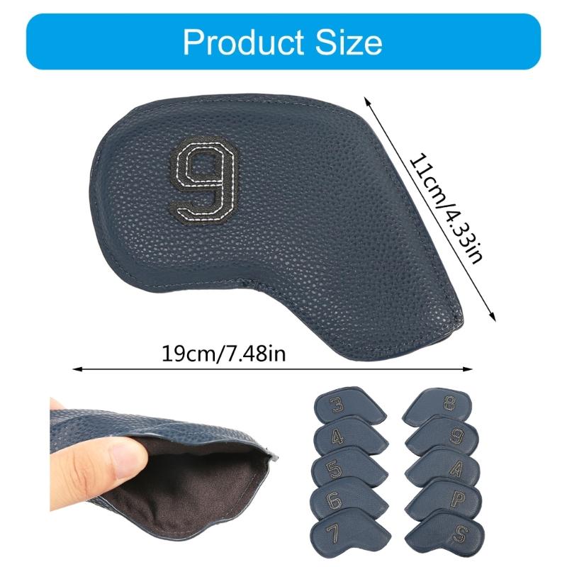 10Pcs Golfs Head Protective Cover for Drivers Golfs Head Cover Putter Protective Guard Golfs Iron Headcover Club Cover