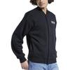 Reebok Letter Print Casual Fleece Stand Collar Jacket Unisex Jackets Black HC0037