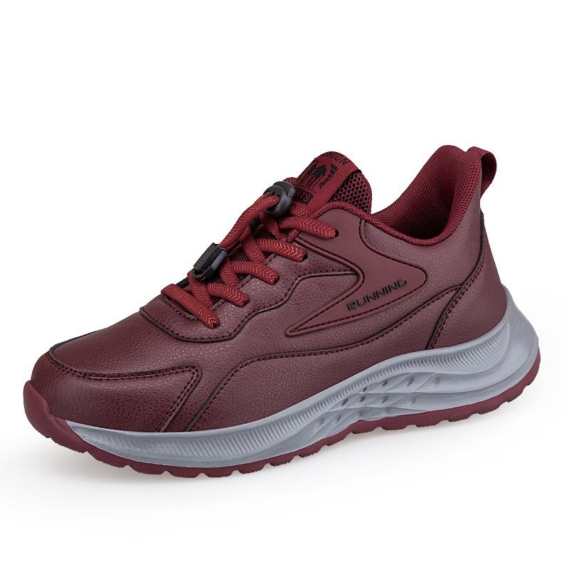 

Leather waterproof and non-slip elderly shoes middle-aged and elderly soft-soled walking shoes parents shoes comfortable sports shoes casual shoes 36