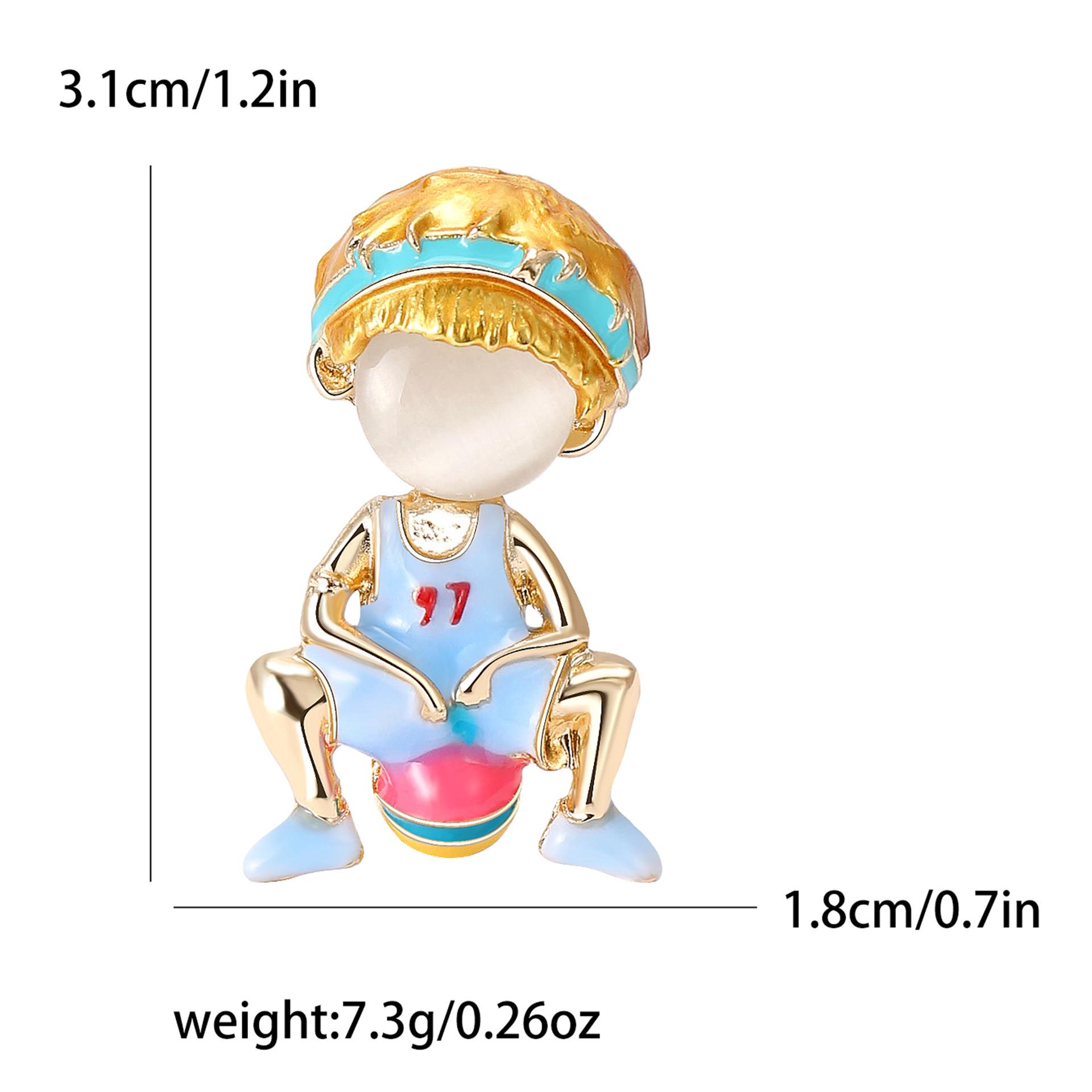 

Эмаль мультфильм кошачий глаз баскетбольная брошь ребенок мужской и женский одинаковый блейзер аксессуары значок на булавке