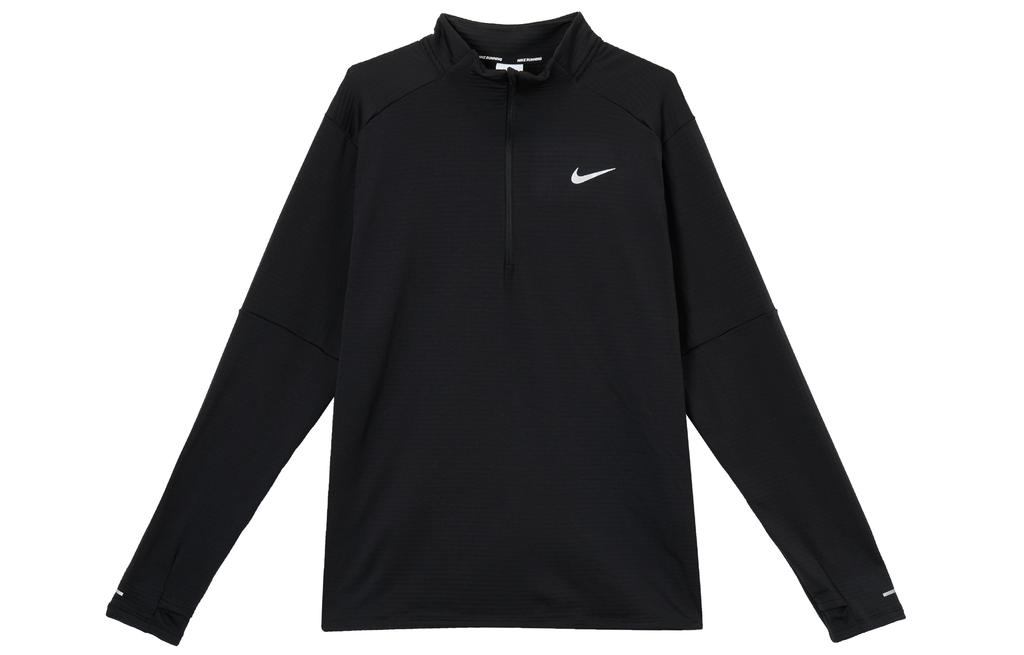Nike T-Shirts Men's Black Stand Collar Moderate FZ1150-010