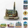 Austria Vienna Fridge Magnet Salzburg Innsbruck Tourism Souvenir Crafts Magnetic Refrigerator Stickers Hand Gift Home Decoration