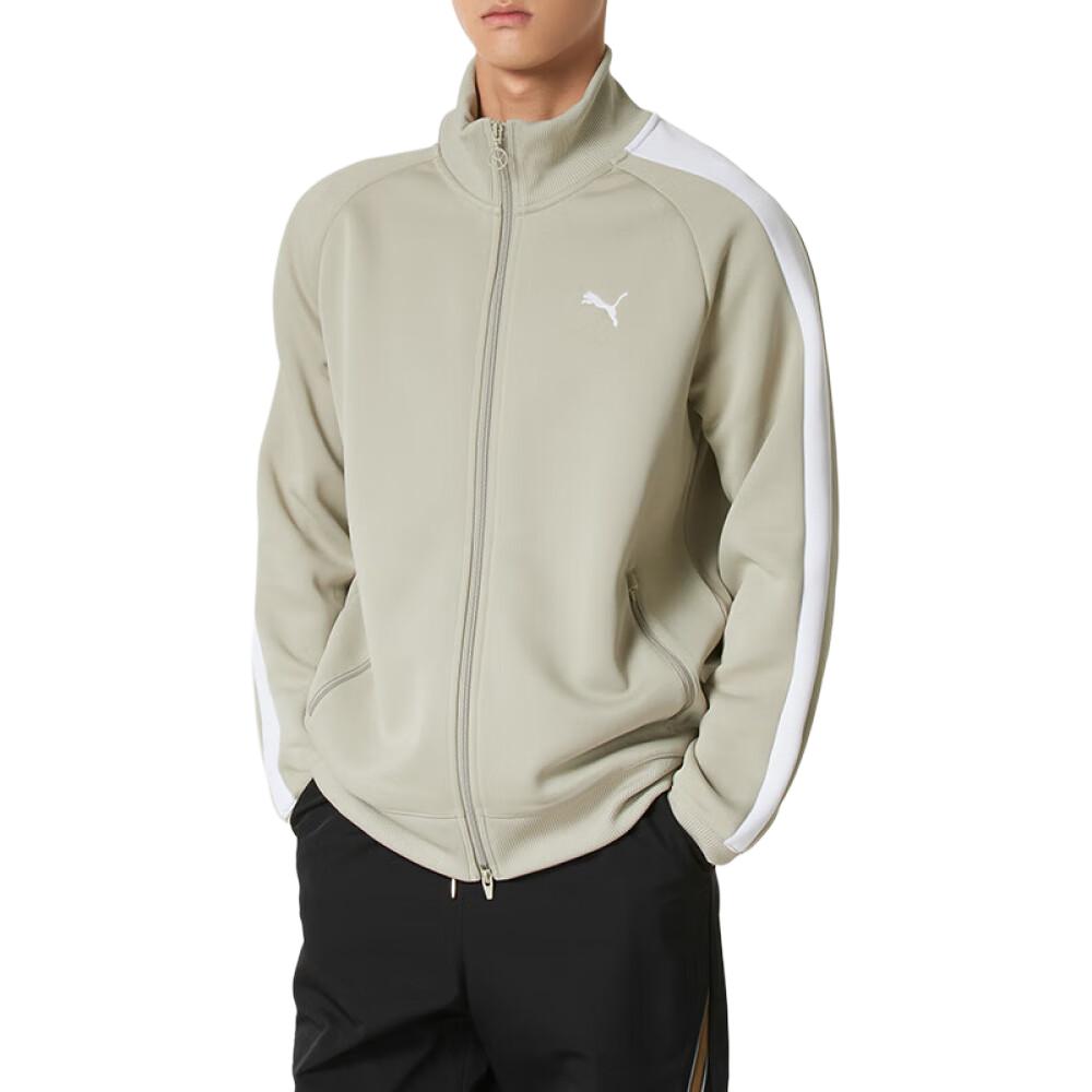 PUMA T7 Jackets Men's Olive Stand Collar Moderate Other 631858-61