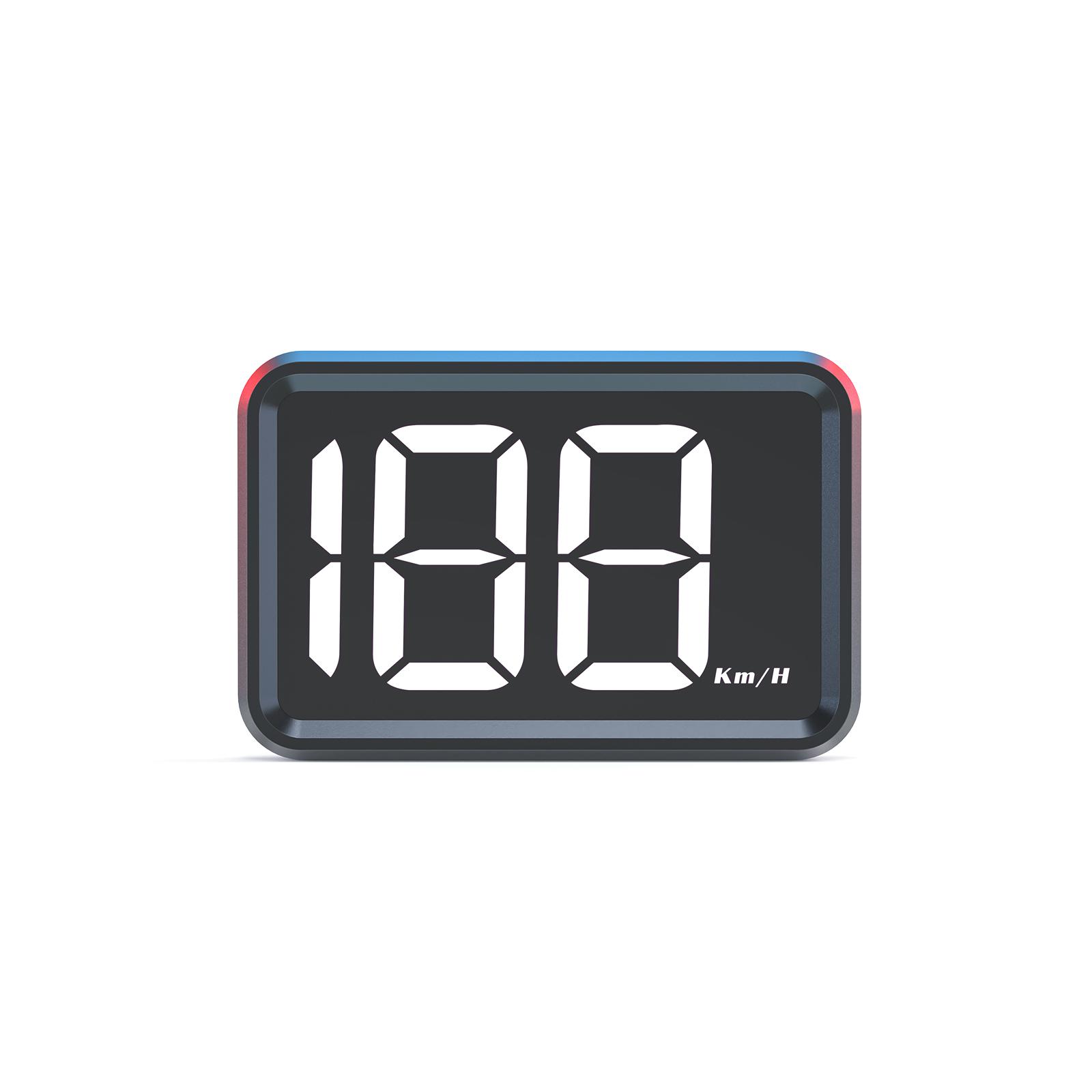 

2inch X1 HUD Big Font Car Head Up Display Speedometer GPS HUD Gauge KMH Meter USB Plug White Green Light Display Customized