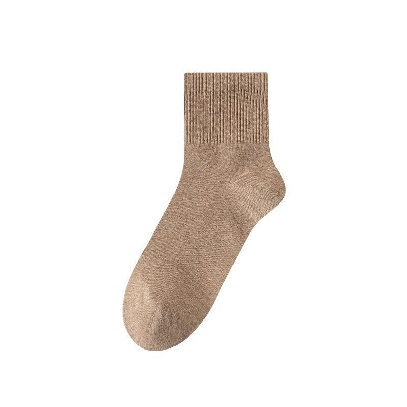 Men's Mid-calf Socks for Autumn and Winter, Pure Cotton Sweat-absorbing and Deodorizing Sports Socks, Antibacterial Long Calf Socks for Winter