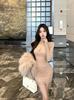 MODKOKU Floral Open Korean Sweet Wedding Long Size M Women's All-Lace Dress, V-Neck, Lace, Neck, Sexy, Sheer, Style, Elegant, Dress, Stylish, Cute,
