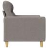 2 Seater Sofa Taupe 120 Cm Fabric
