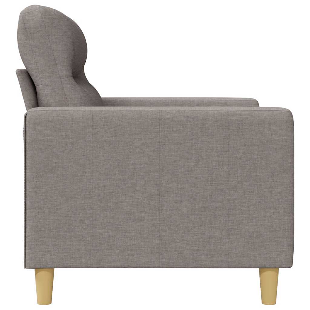 2 Seater Sofa Taupe 120 Cm Fabric