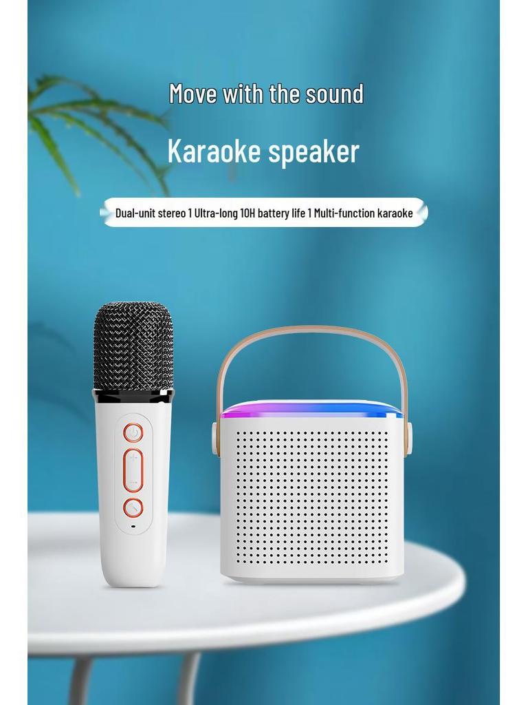 CrossY1 Wireless Bluetooth Subwoofer Speaker with Outdoor Handheld Portable Audio and Built-in Microphone