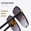 UV400 Gradient Sunglasses Vintage Frameless Sun Glasses New Rimless Sunglasses  for Summer