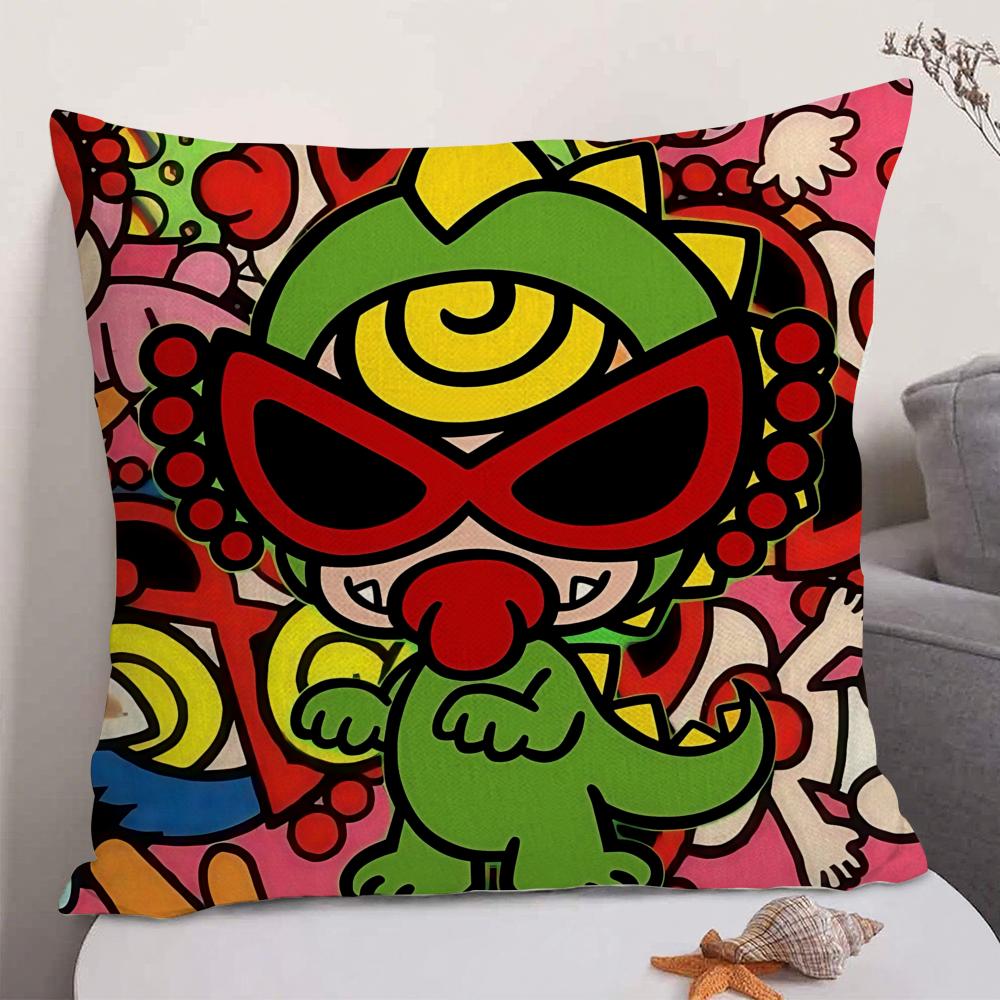 Fashion HHysteric MMini Cushion Cover Natural Linen Organic Fabric DoubleSided Printing Sofa Home Decor Gift Pillow Case