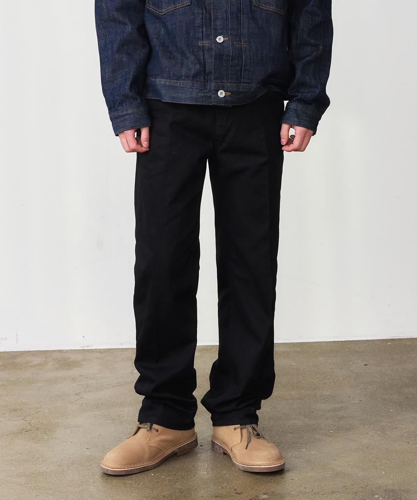 DENMADE Den0655 Crease Chino Pants (Black)