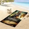 Name Custom Johnny Depp Print Beach Towel, Large Soft Quick Dry Towel for Beach Camping Swimming