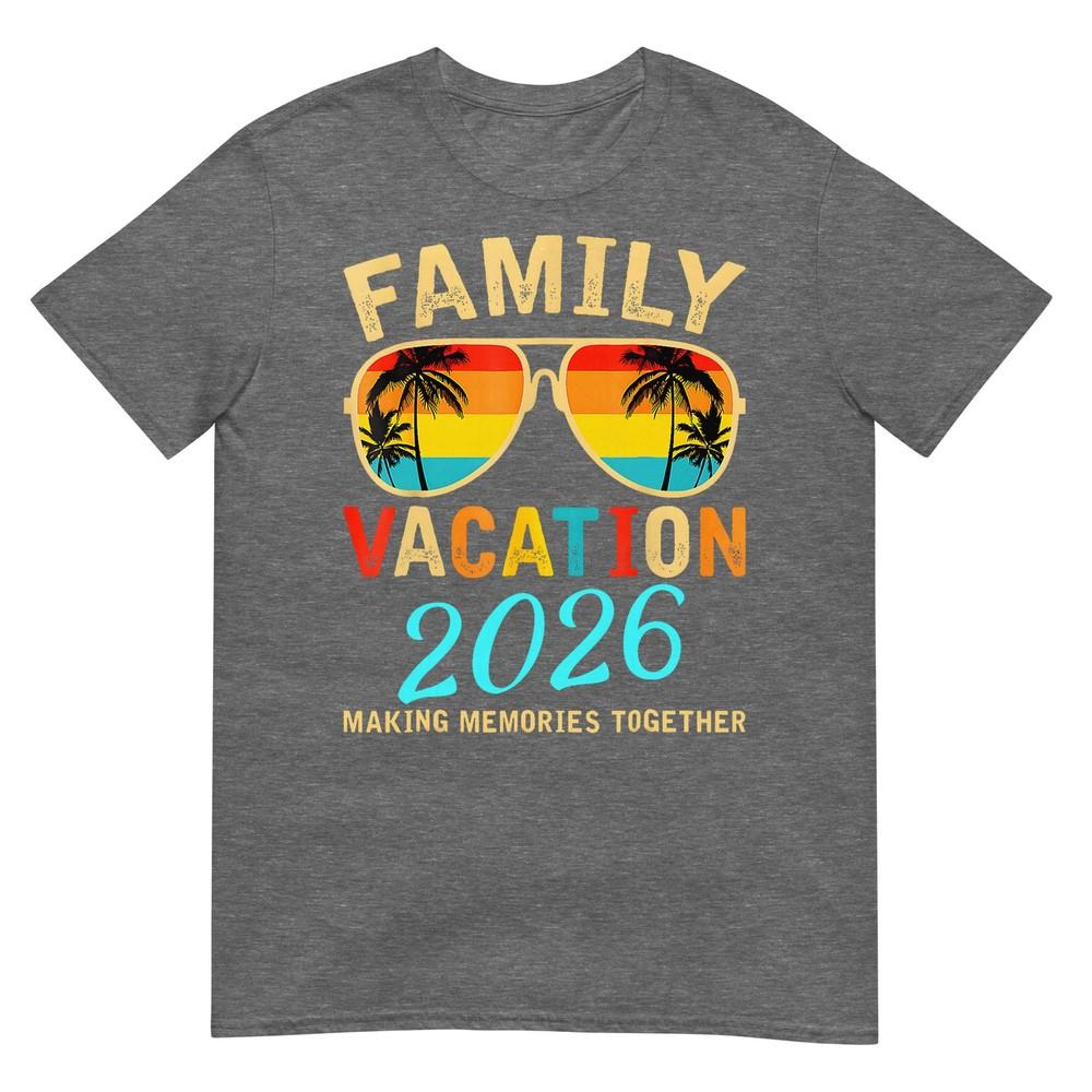 Family Vacation 2026 Beach Matching Summer Vacation 2026 Tshirt