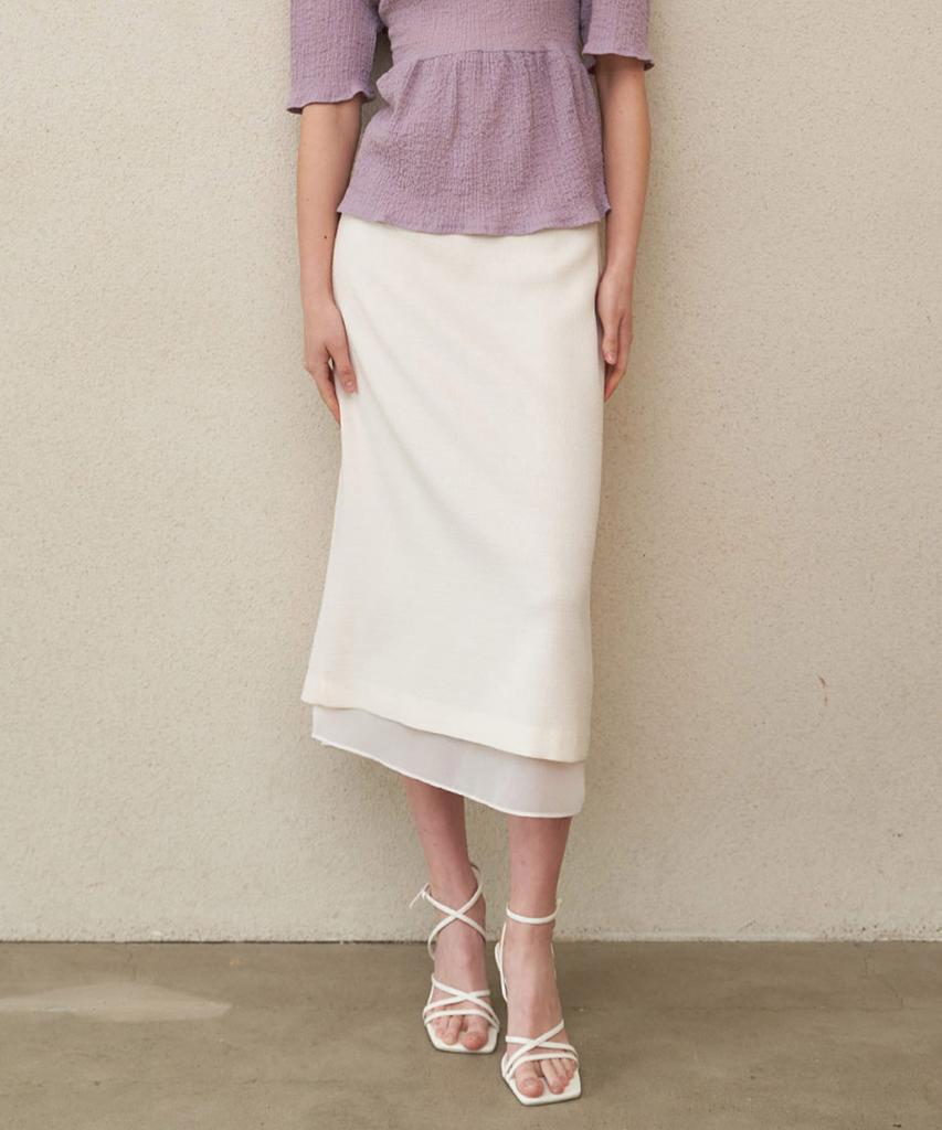 Peullobeu Sheer Skirt_Iv