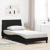 VidaXL Bed Frames Without Mattress Black 100x200 Cm Fabric 3310372