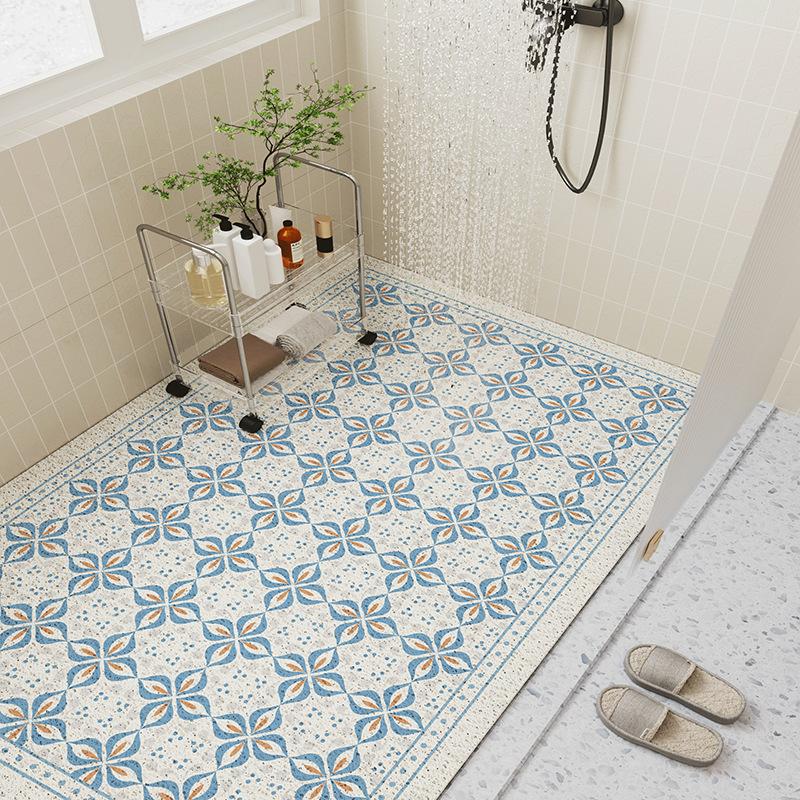 Hollow Bathroom Silk Ring Non-Slip And Wear-Resistant Bath Shower Room Anti-Drop And Dirt-Resistant Easy To Take Care Of Floor Mat Can Be Cut Carpet