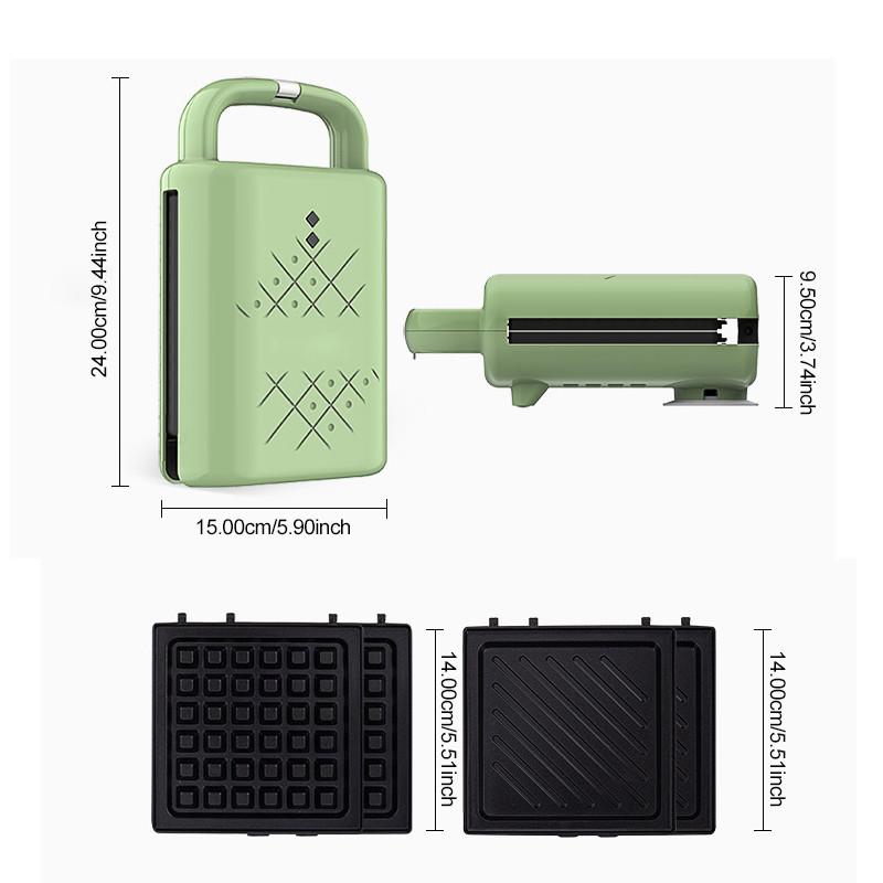 Breakfast Waffles Omelette Machine Multifunction Electric Sandwich Maker Kitchen Toaster Making Machine