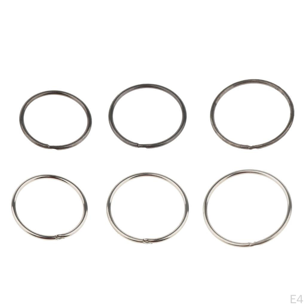 "10pcs Split Rings Key Ring Keychain Clip Holders Findings "