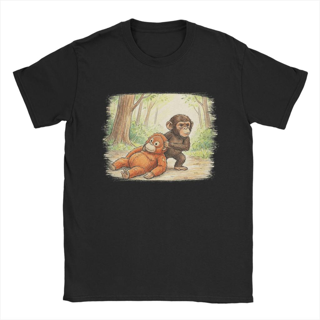 2026 New Baby Monkey Punch Cotton Causal TShirt for Unisex Summer Vintage T Shirts O Neck Novelty Tees Oversize Wholesale Tops