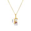 Sweet Exquisite Magic Fairy Elf Natural Rainbow Opal Zircon Pendant Necklace for Women Girl Fashion Lucky Charm Jewelry Gifts