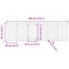 6 Piece Foldable White Dog Gate 300 cm Poplar Wood