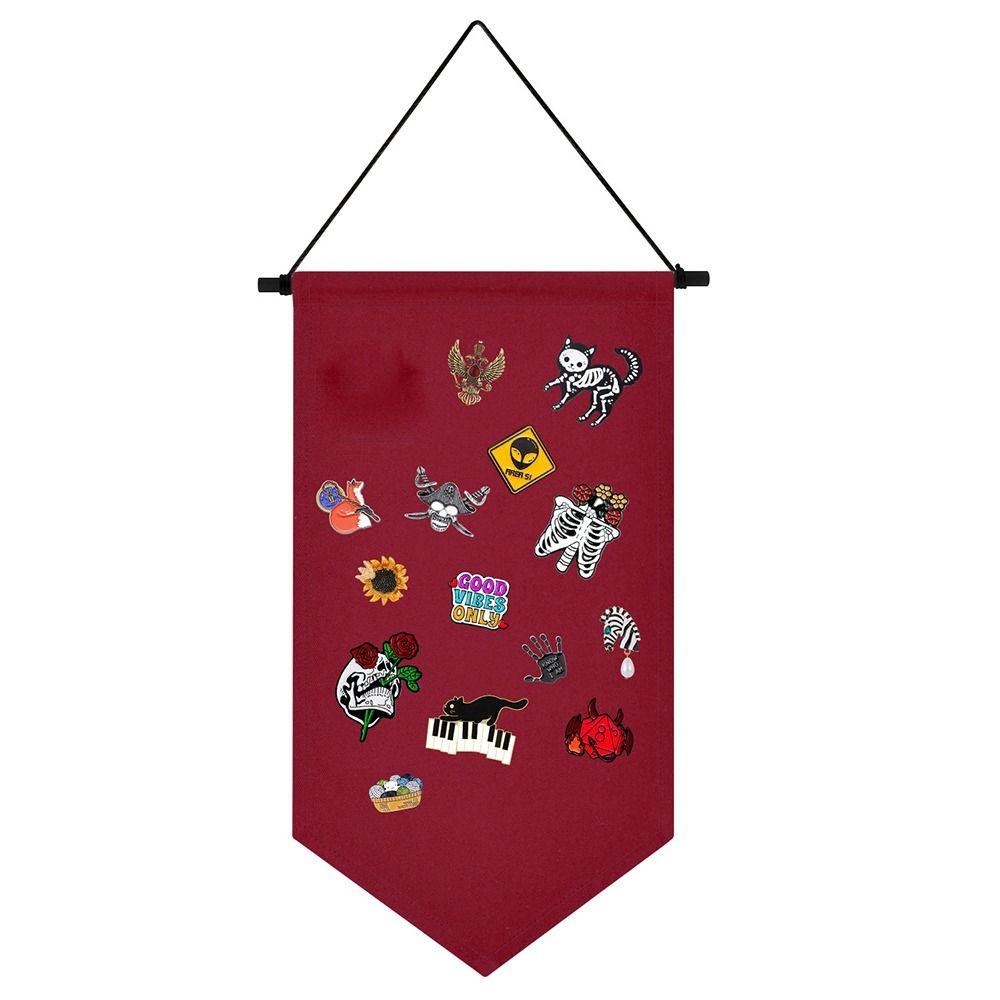 Multifunctional Badge Storage Wall Hanging Wall Canvas Banner Gift Collection Collection Board