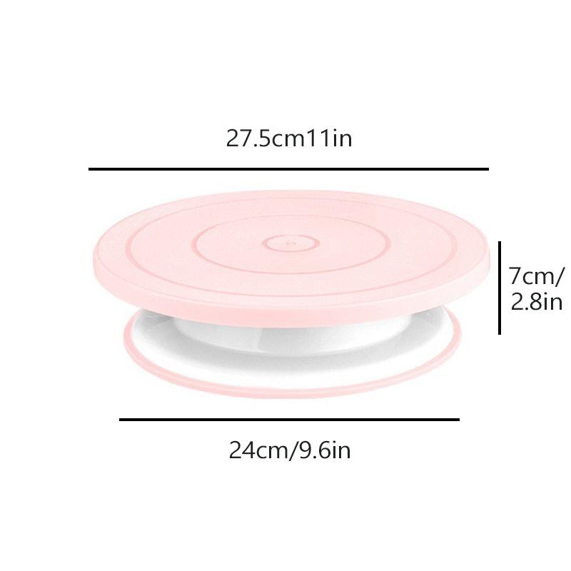 1Pcs Rotating Cake Turntable Anti-Skid Base For Carving Pottery Painting Cake Decoration Suitable For Baking And Pottery Lovers