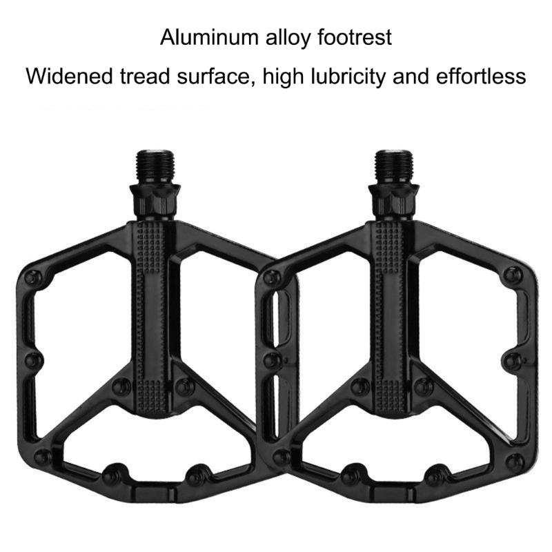 Aluminum Alloy Mountain Bicycles Pedals Wide Flat Cycling Pedals Sealed Bearing Nonslip Bicycles Pedals Enduring