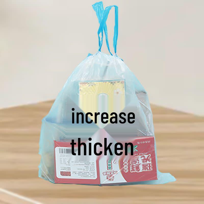 Thick White Drawstring Garbage Bags - Large Roll, Free Shipping