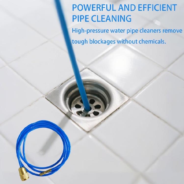 Water Saving Drain Maintenance Tool Hose Assembly High Pressure Jet Cleaning Pipe Cleaner For Stubborn Clog