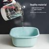 Large Rectangular Plastic Washbasin for Laundry, Vegetables, and Baby Care